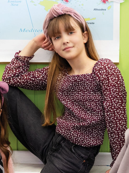 Kids' Shirt Long Sleeve Bordeaux
