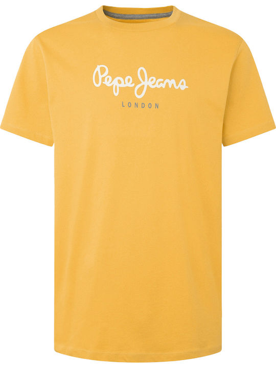 'EGGO' T-shirt Ochre Yellow