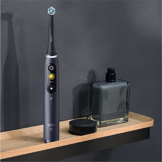 Oral-B iO Series 8 Electric Toothbrush with Timer, Pressure Sensor, and Travel Case Black