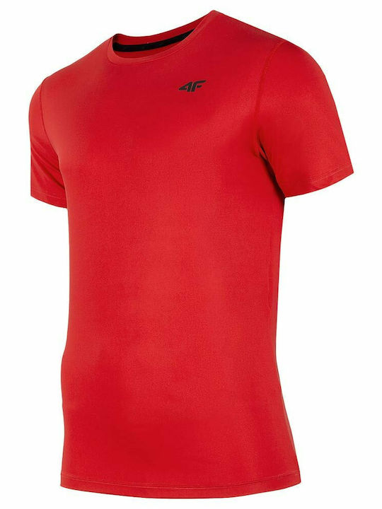 4F Men's Short Sleeve T-shirt Red