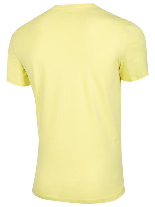 4F Men's Short Sleeve T-shirt Yellow