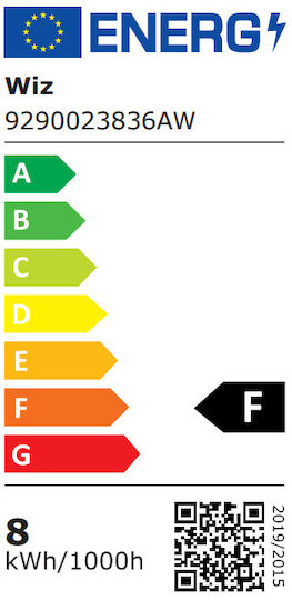WiZ Smart Bulbs LED 8W for Socket E27 and Shape A60 RGBW 806lm 2pcs