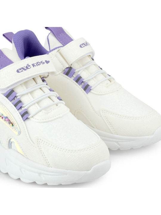 Παιδικά Sneakers με Σκρατς Λευκά