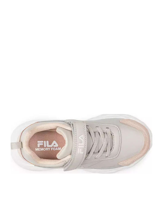 Memory Abel Παιδικά Sneakers με Σκρατς Μπεζ