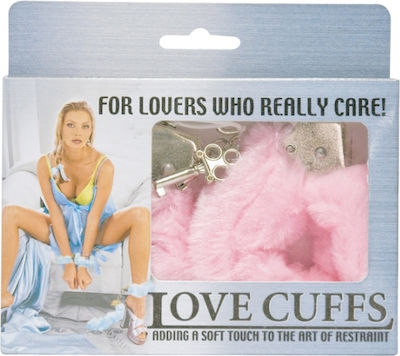 Dream Toys Metal Hand Cuffs Plush in Rosa Farbe