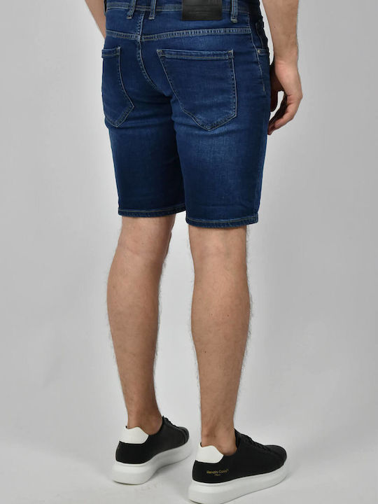 Marcus Herrenshorts Jeans Marineblau