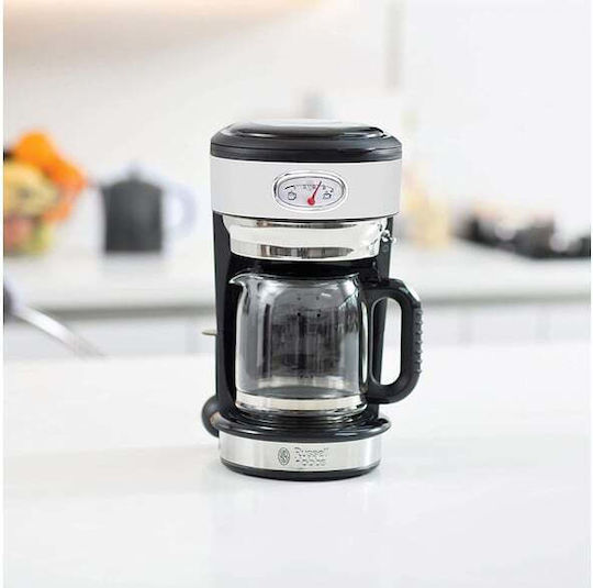 Russell Hobbs Retro Classic Mașină de cafea cu filtru 1000W Alb