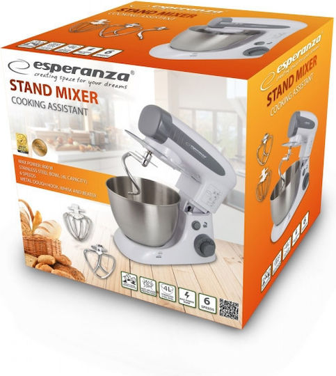 Esperanza Stand Mixer 800W with Stainless Mixing Bowl 4lt