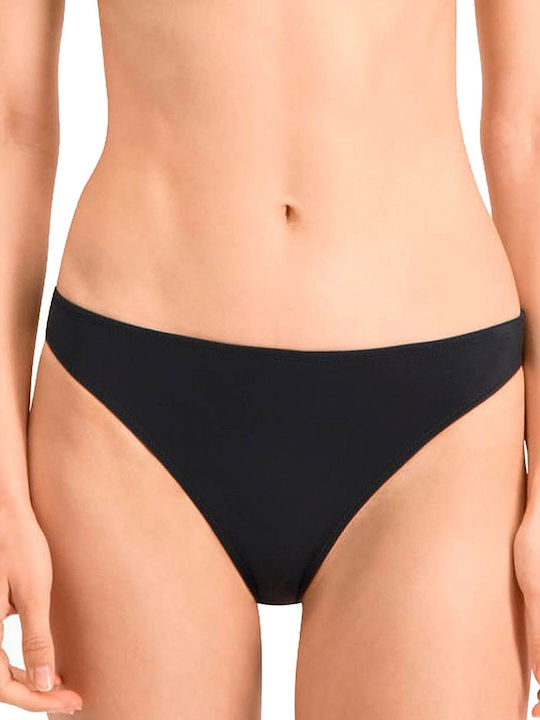 Clasic Waterpolo Bikini Slip Schwarz
