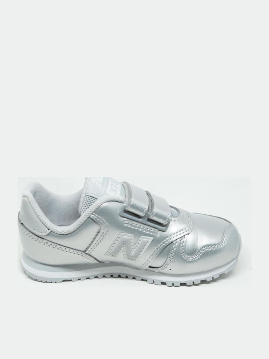 373 Kids Sneakers with Scratch Silver