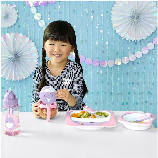 Skip Hop Zoo Narval Recipient pentru copii din plastic 0.221lt Violet