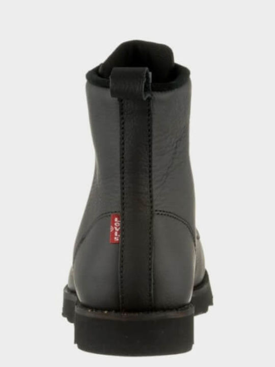 Piele Negru Ghete barbati