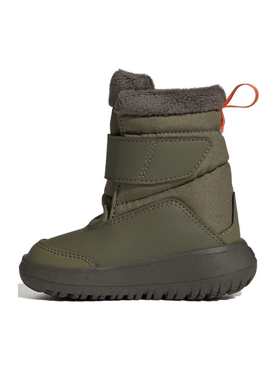 Winterplay Kids Snow Boots with Velcro Khaki