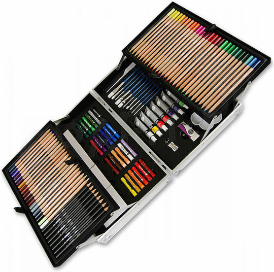 Daler Rowney Complete Artist Kit Комплект за Оцветяване в чанта 35x24см 122бр