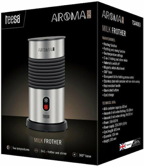 Teesa Aroma F30 Aparat pentru lapte spumos cu strat antiaderent 600ml