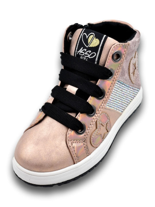 Παιδικά Sneakers High Ροζ