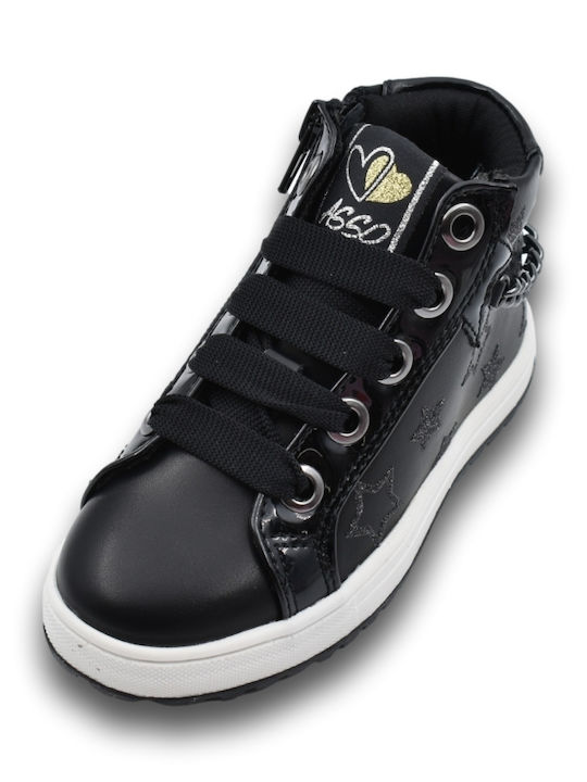 Asso Kids Sneakers High Black