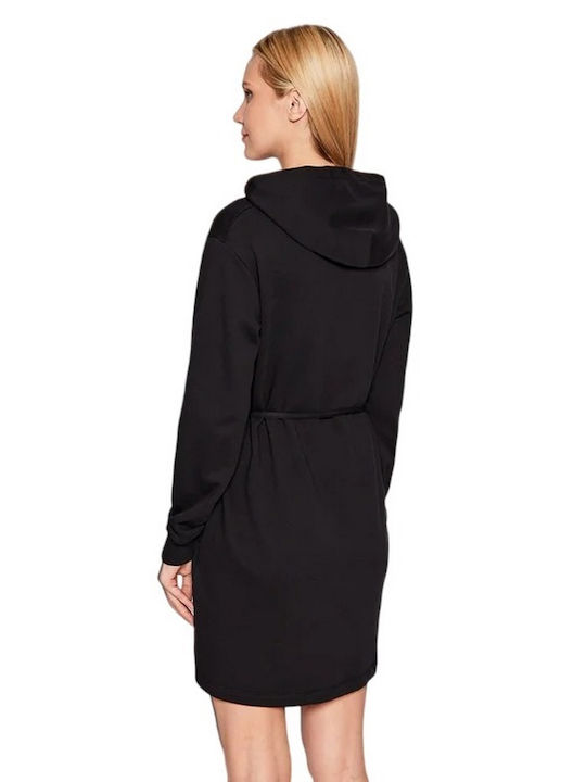 Calvin Klein Mini Dress with Hood Black
