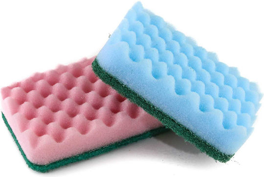 Viosarp Kitchen Sponge for Dishes Multicolour 2pcs