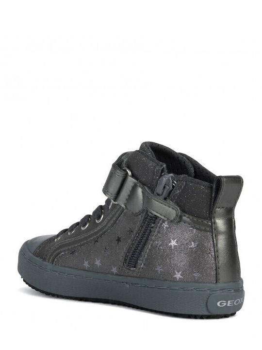 J KALISPERA Παιδικά Sneakers High με Σκρατς Γκρι