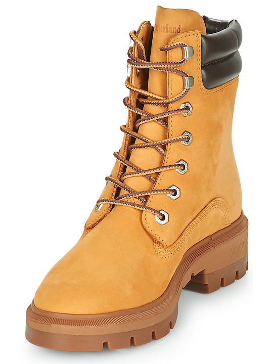 Cortina Valley 6 Inch Ghete Dama De Piele Galbene Ankle Boots