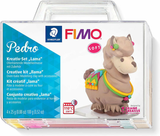 Staedtler Lama Pedro Παιδικός Πολυμερικός Πηλός Σετ Πολύχρωμος 100gr