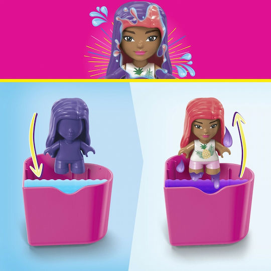 Mega Bloks Конструктори Barbie Beach Day Color Reveal за 4+ Години 16 Бройки
