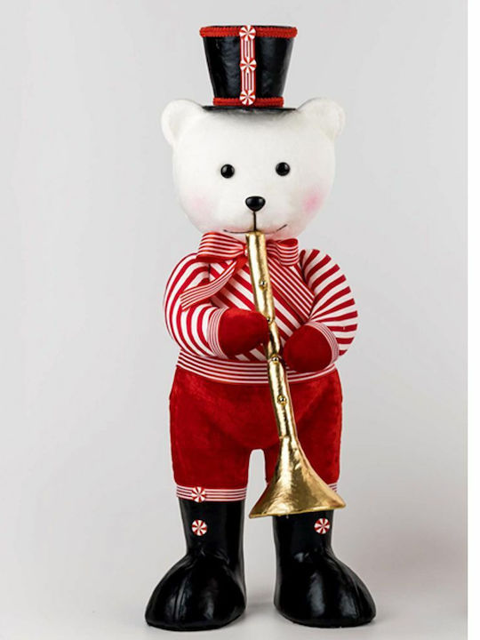 Iliadis Christmas Figure Bear Red Height 62cm with Trumpet