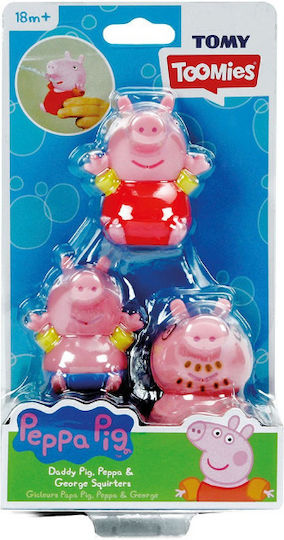 Tomy Peppa Pig Squirters Tοomies - Daddy Μπουγελόφατσες για 18+ Μηνών 3τμχ
