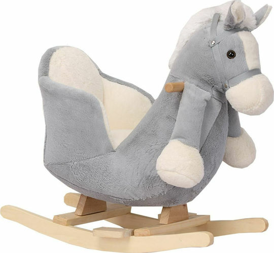 Kikka Boo Rocking Toy Κουνιστό Παιχνίδι Αλογάκι για 12+ μηνών με Ήχους για Βάρος έως 30kg Γκρι