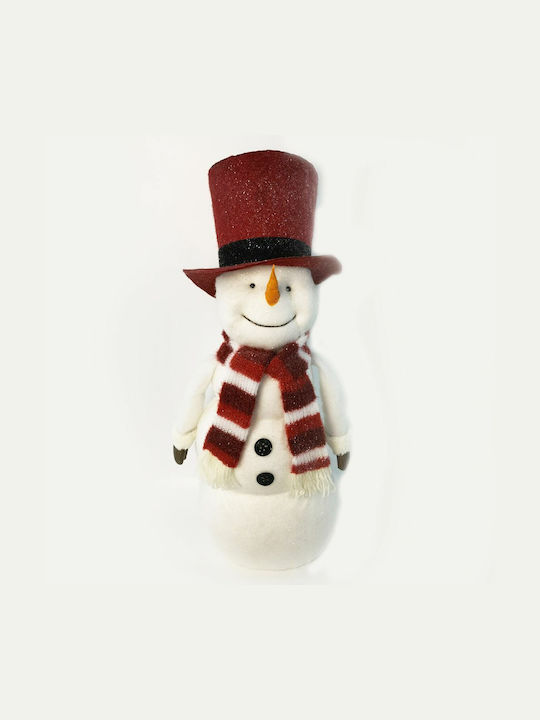 Iliadis Christmas Figure SNowman White Height 90cm with Red Cap