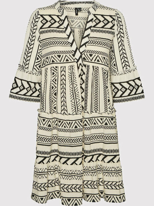 Summer Mini Dress with Slit Birch