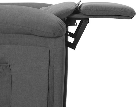 Fotoliu Relax cu Puf Gri 74x92x101.5cm