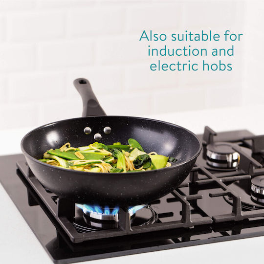 Navaris Wok din Aluminiu cu Strat Antiaderent 30cm