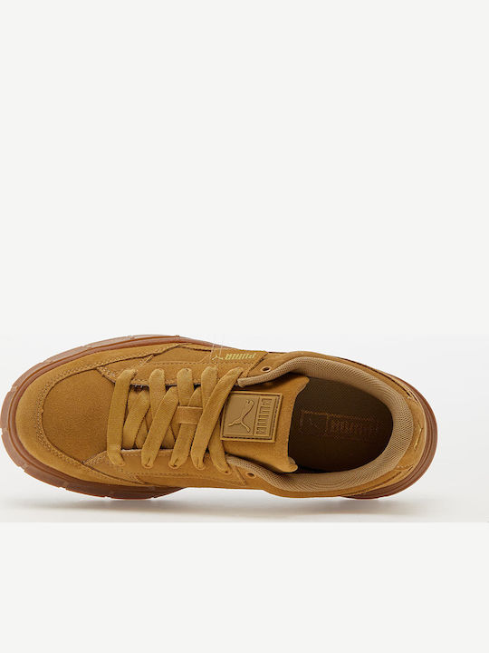 Mayze Stack Damen Flatforms Sneakers Orange