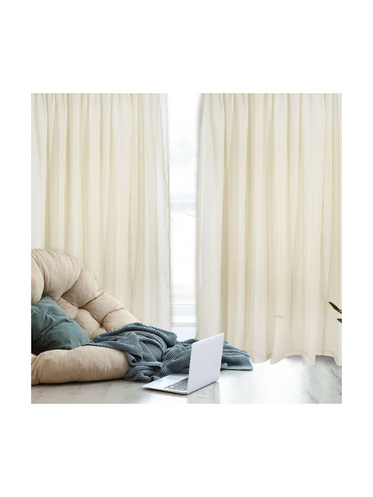 Das Home Curtain With Pencil Pleat 2193 Beige 300x270cm