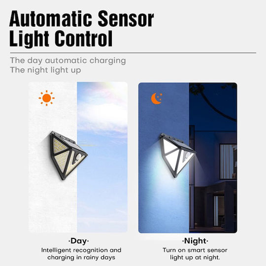 Superfire Waterproof Solar LED Flood Light 33W Cold White 5000K with Motion Sensor IP55