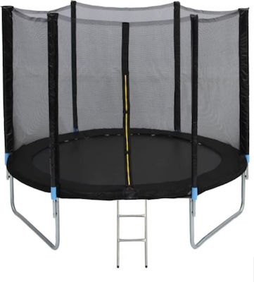 ForAll Trampolin Draußen Durchmesser 244cm mit Netz Schwarz