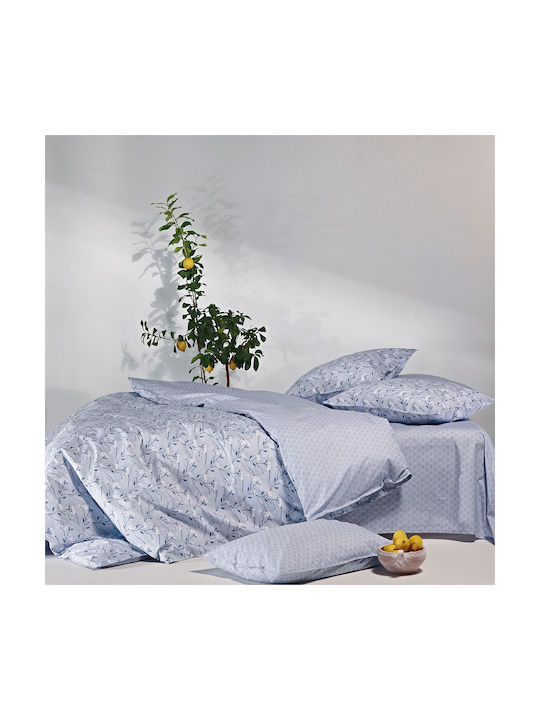 Kentia Renata Σετ Μαξιλαροθήκες Oxford 39A Blue 50x70εκ.
