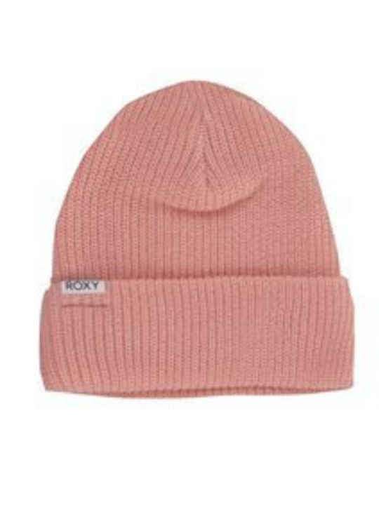 Roxy Island Fox Knitted Beanie Cap Pink