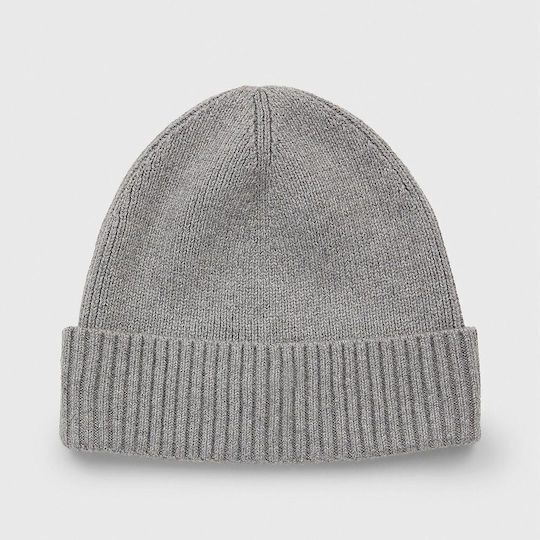 Beanie Ανδρικός Σκούφος Πλεκτός σε Γκρι χρώμα