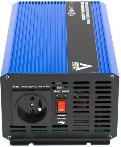 Azo Digital Converter Sinus IPS-2000S Car Inverter 2000W to Converter 12V DC in 230V AC with 1xUSB