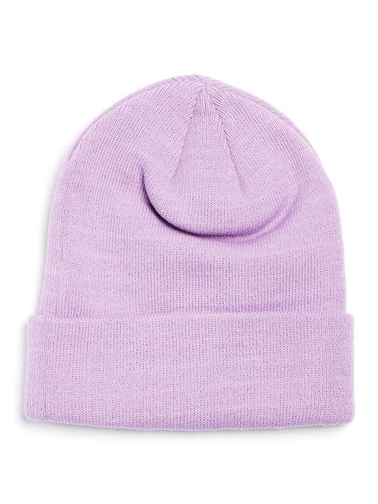 Beanie Γυναικείος Σκούφος Πλεκτός σε Λιλά χρώμα