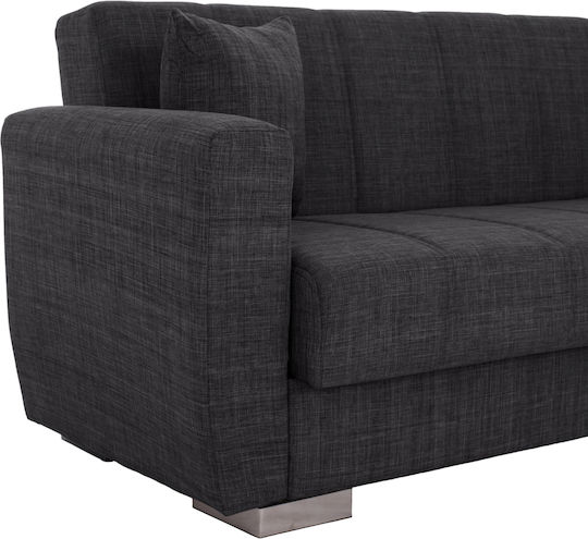 Polya Dreisitzer Sofa Sofa mit Stauraum Gray 215x80x77cm