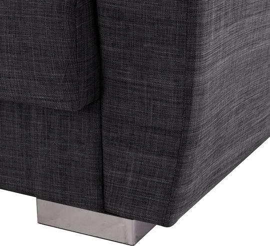 Polya Dreisitzer Sofa Sofa mit Stauraum Gray 215x80x77cm