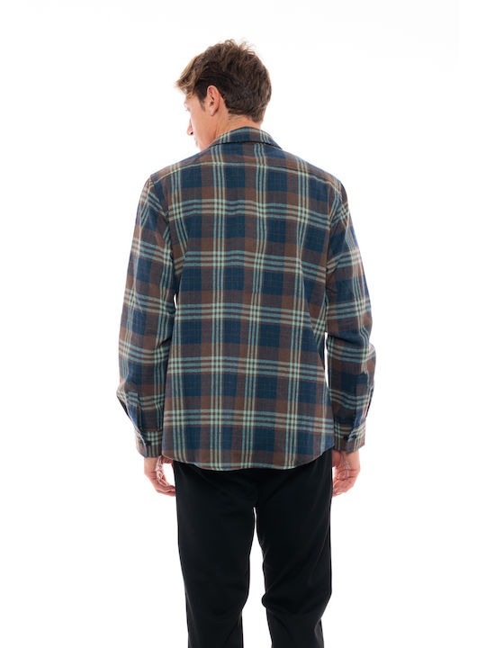 Splendid Men's Shirt Long Sleeve Checked Multicolour