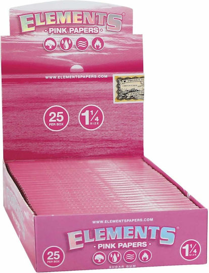Elements Pink Foițe de Țigări Rulate 1+1/4 50 foi 1buc