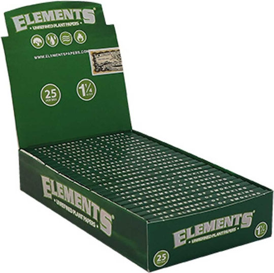 Elements Green Χαρτάκια Στριφτού Τσιγάρου 1+1/4 50 φύλλα 1τμχ