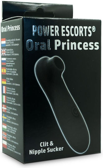 Power Escorts Oral Princess Αναρροφητής Κλειτορίδας & Θηλών Clit & Nipple Sucker Black