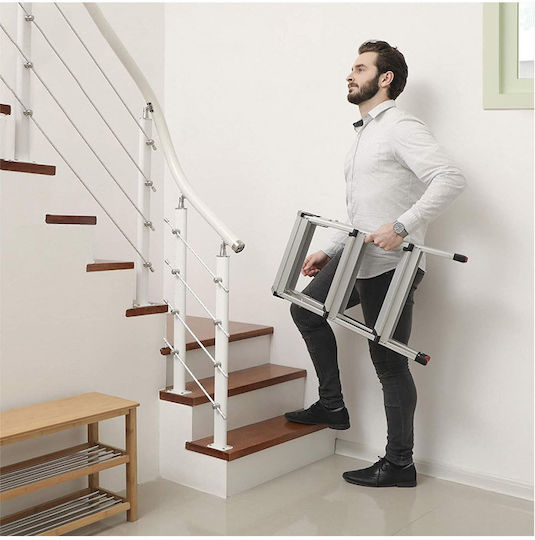 Songmics Step Ladder Aluminum 3 Stair 62cm